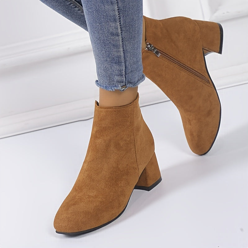 Colette™ – Bottines confortables à talon carré