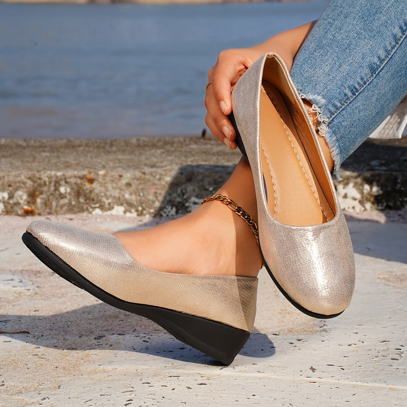 Gisele™ – Escarpins souples à petit talon et confort absolu