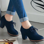 Lydia™ – Escarpins à lacets confortables à talon stable