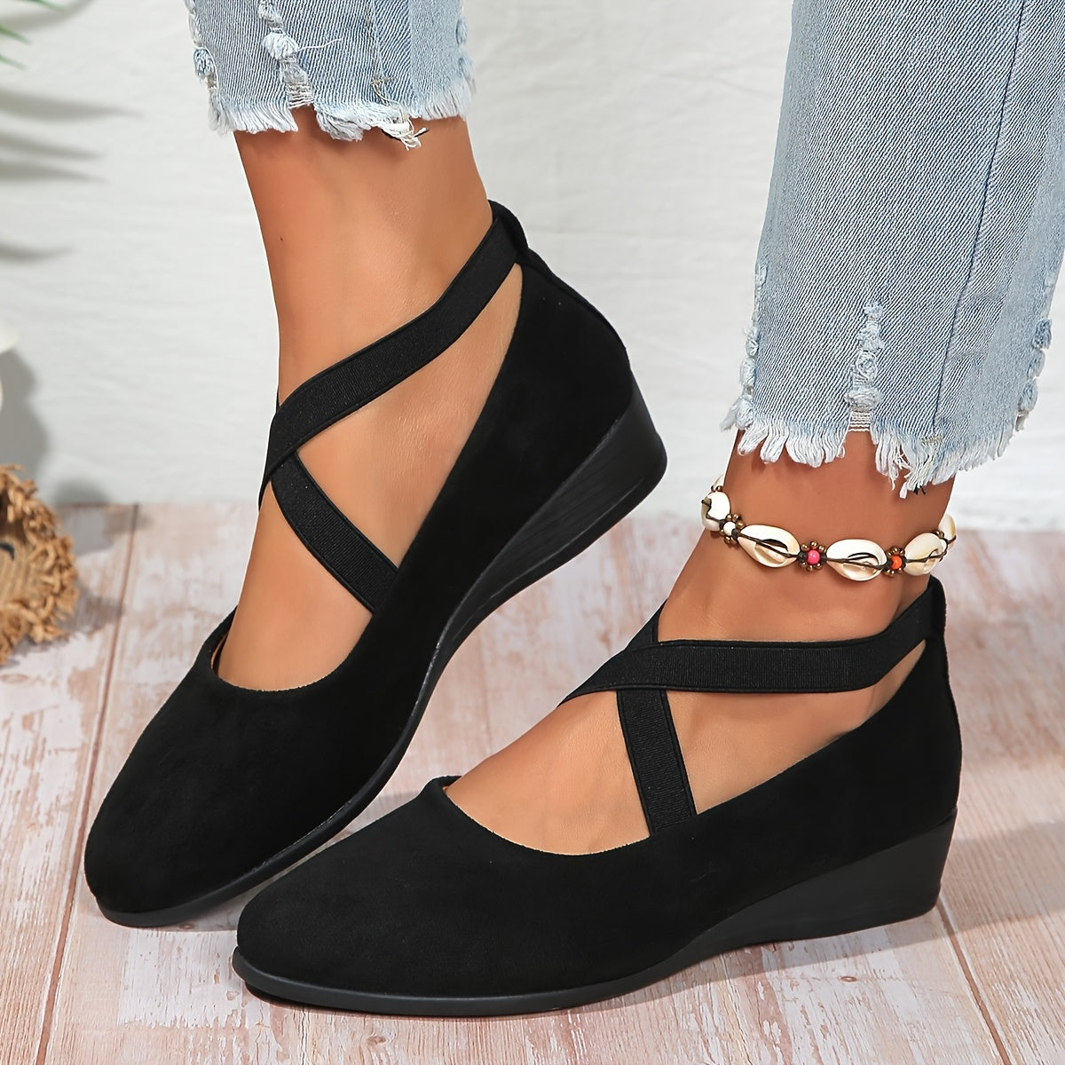 Élise® – Ballerines à brides croisées pour un confort raffiné