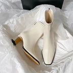 Maéliane | Bottines Élégantes à Talon Carré