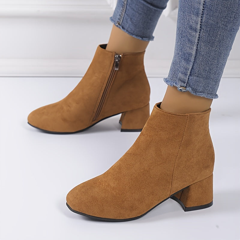 Colette™ – Bottines confortables à talon carré