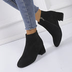 Colette™ – Bottines confortables à talon carré